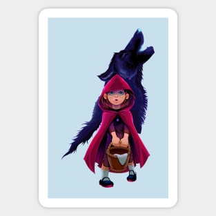 initiation red riding hood Sticker